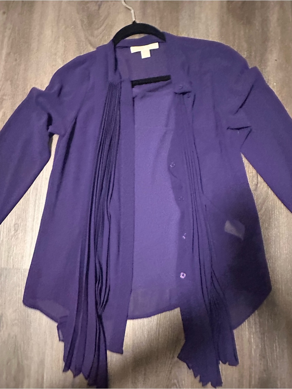 Michael Kors Deep Purple Button Down Shirt XS